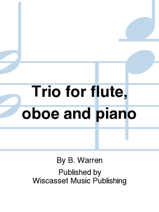 Trio for flute, oboe and piano