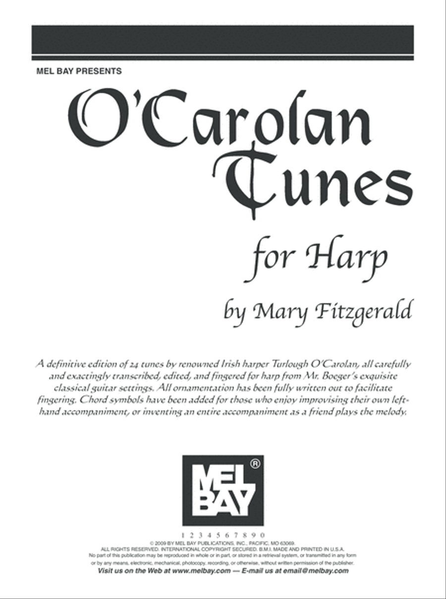 O'Carolan Tunes For Harp Pedal Harp scores gallery preview page 2