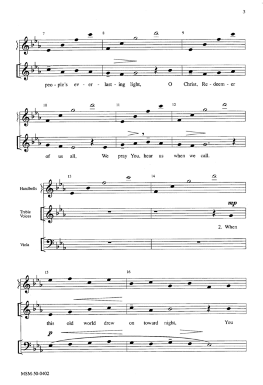Creator of the Stars of Night Unison Choir scores gallery preview page 3