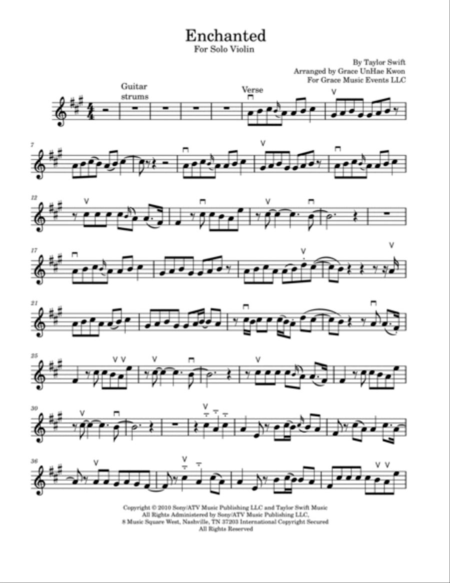 Enchanted Violin Solo scores gallery preview page 2