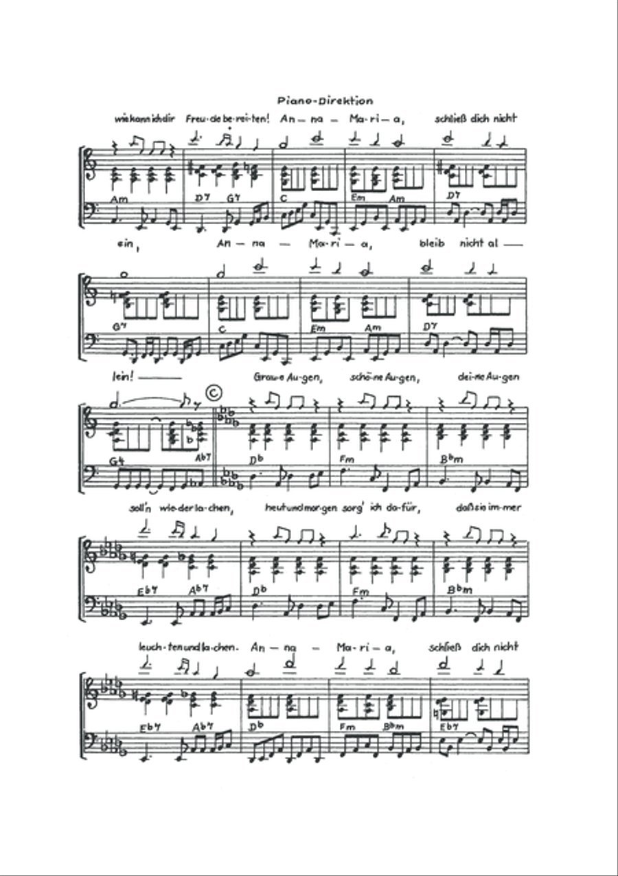 Anna Maria Piano, Vocal, Guitar scores gallery preview page 4