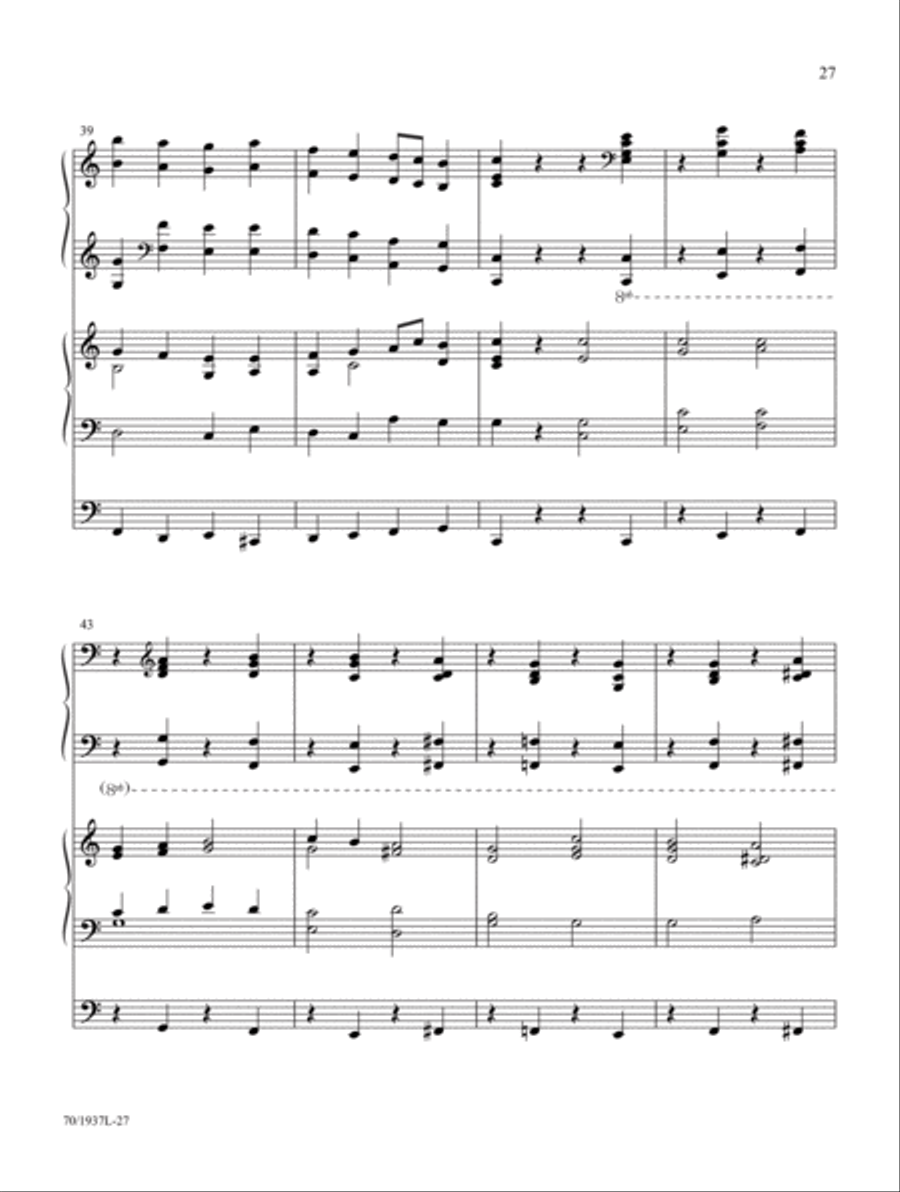 Festive Preludes for the Church Year Organ scores gallery preview page 23
