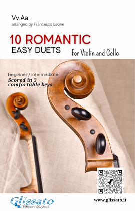Book cover for 10 Romantic Easy duets for Violin and Cello