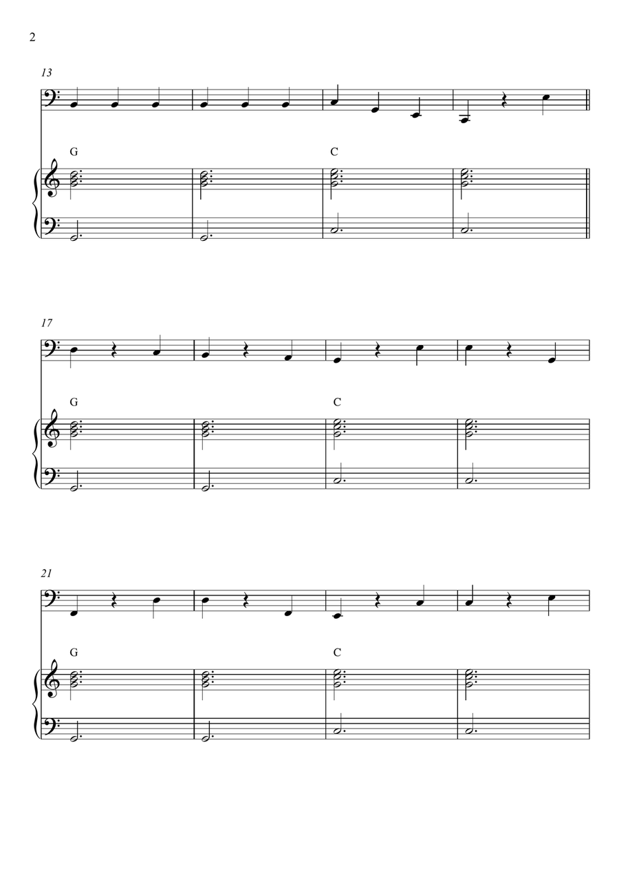 Chopsticks Piano scores gallery preview page 2