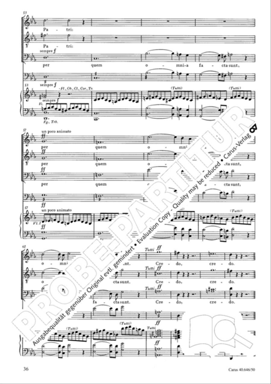 Mass in A major STB scores gallery preview page 38