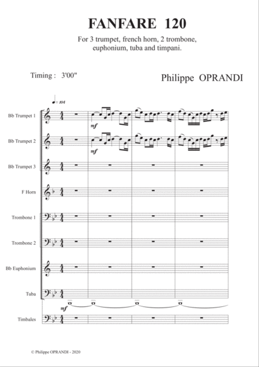 FANFARE 120 Brass Ensemble scores gallery preview page 2