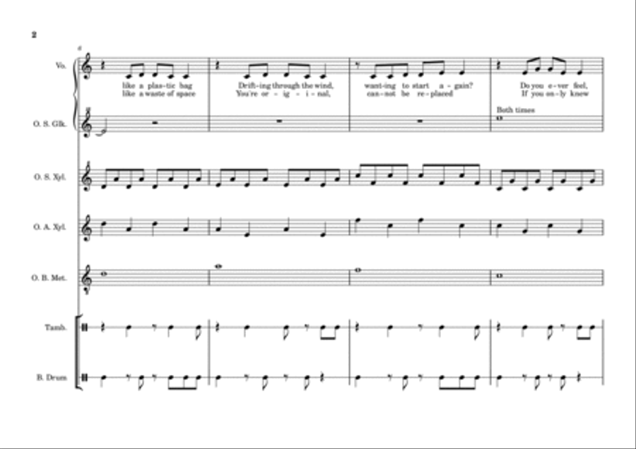 Firework Orff Instrument scores gallery preview page 2