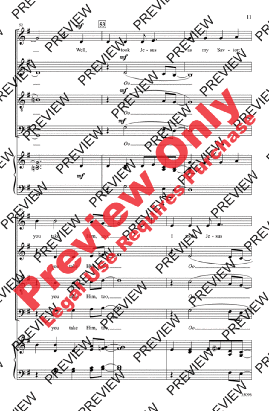 Do Lord, Remember Me Do Lord, Remember Me 4-Part scores gallery preview page 11