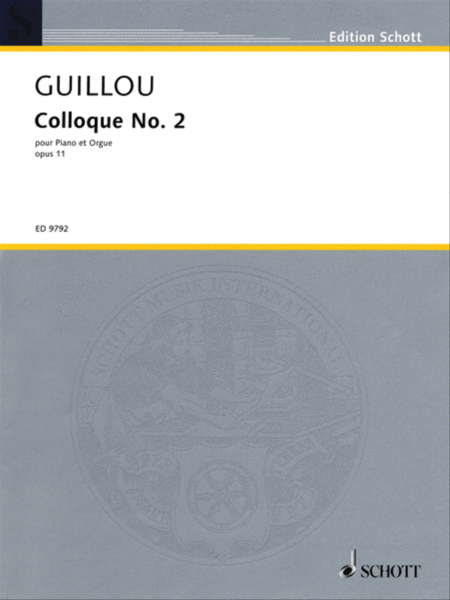 Colloque No. 2, Op. 11 (1964) Organ scores gallery preview page 1