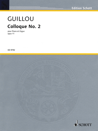 Book cover for Colloque No. 2, Op. 11 (1964)