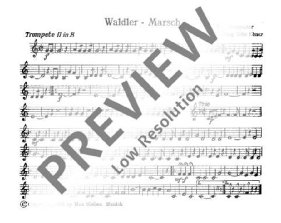 Holledauer Marsch/ Waldler-Marsch Concert Band scores gallery preview page 15