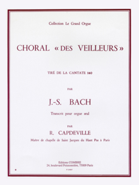 Choral des veilleurs extr. Cantate No. 140