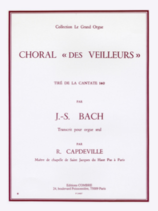 Book cover for Choral des veilleurs extr. Cantate No. 140
