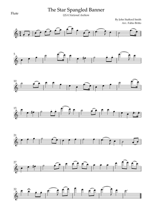The Star Spangled Banner (USA National Anthem) for Flute Solo