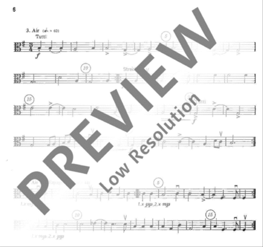 Le Bourgeois Gentilhomme Viola scores gallery preview page 7