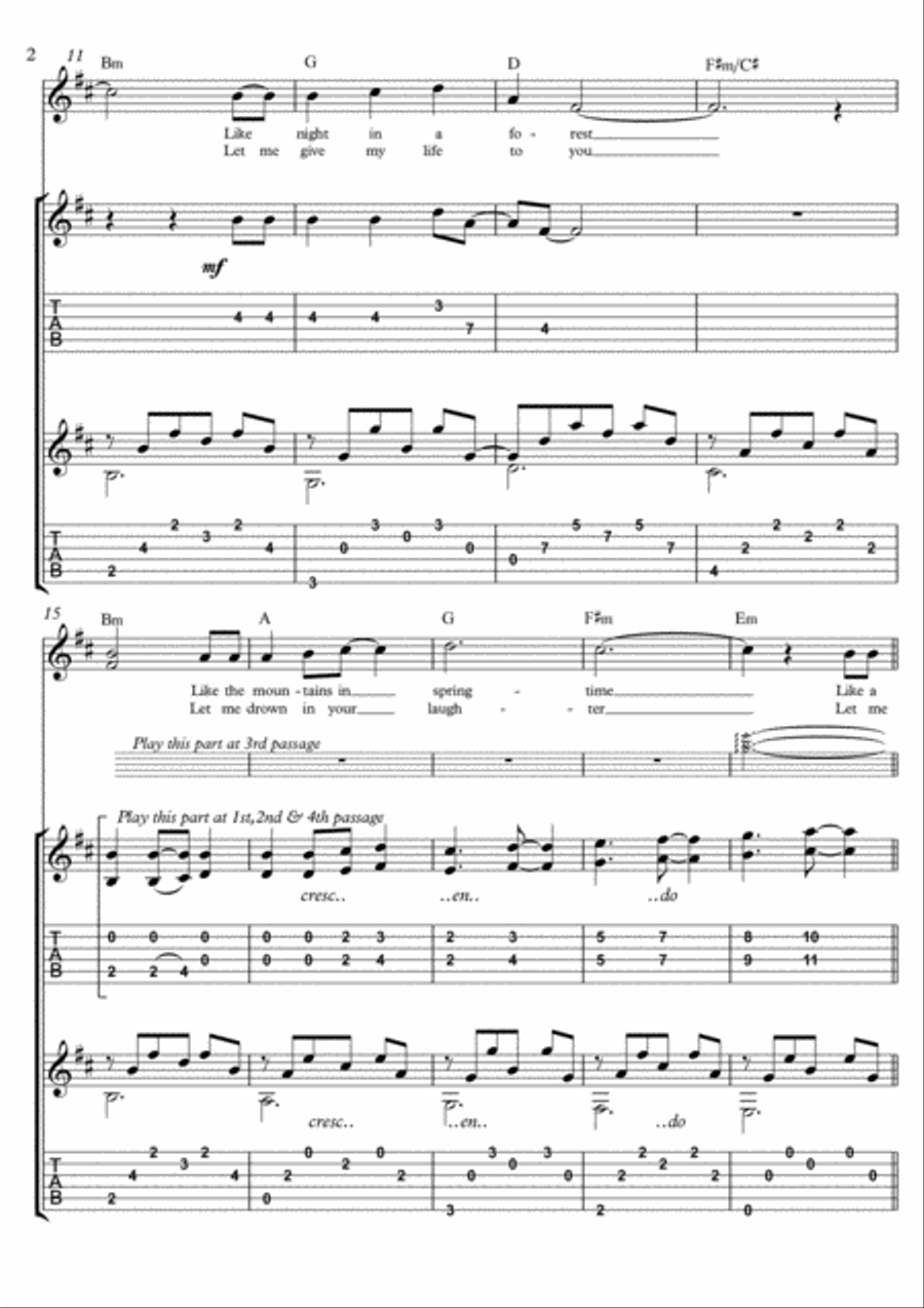 Annie's Song Acoustic Guitar scores gallery preview page 2