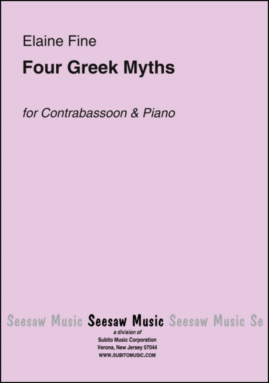 Four Greek Myths Four Greek Myths Bassoon Solo scores gallery preview page 1
