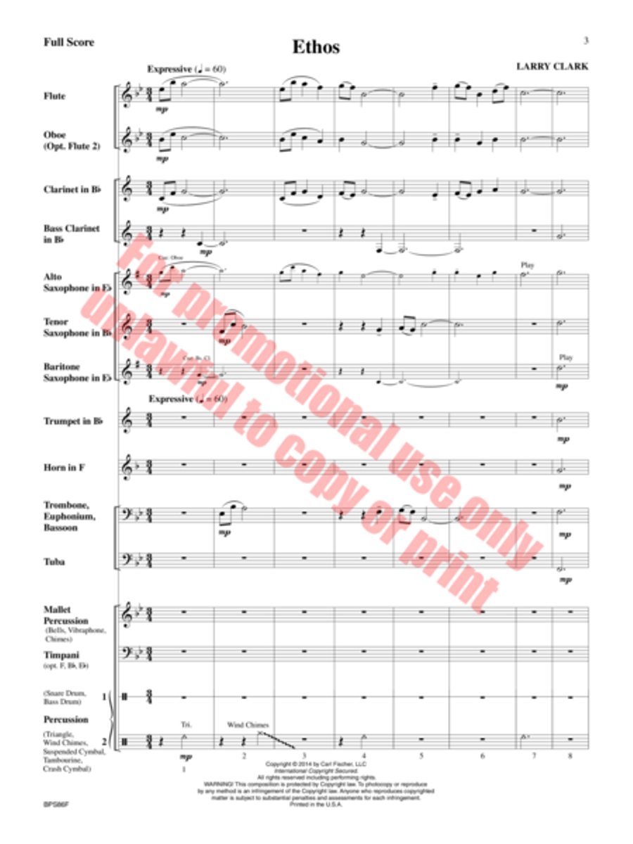 Ethos Concert Band scores gallery preview page 4
