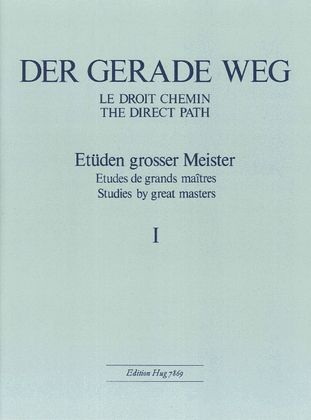 Book cover for Der Gerade Weg 1 Etuden grosser Meister
