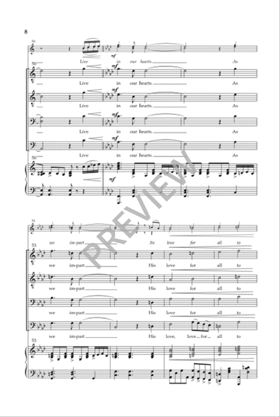 Gloria Fanfare - TTBB TTBB scores gallery preview page 9