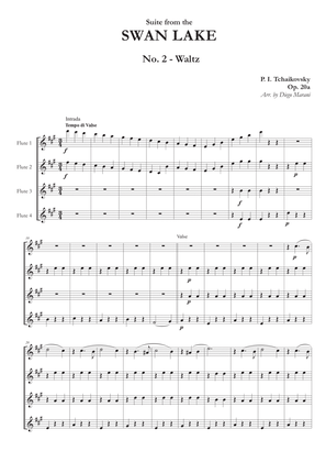 "Waltz" from Swan Lake Suite for Flute Quartet