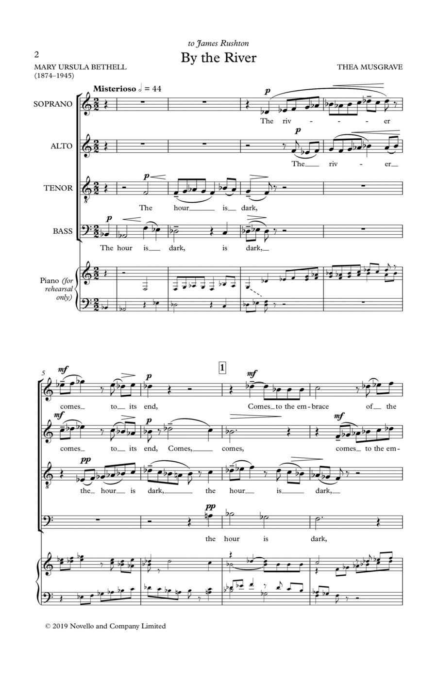 By The River 4-Part scores gallery preview page 1
