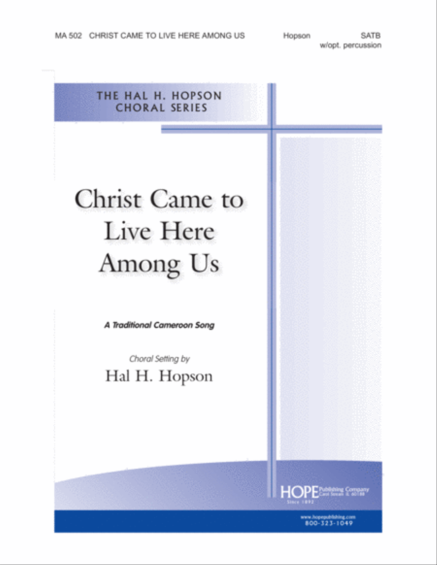 Christ Came to Live Here Among Us Choir scores gallery preview page 1
