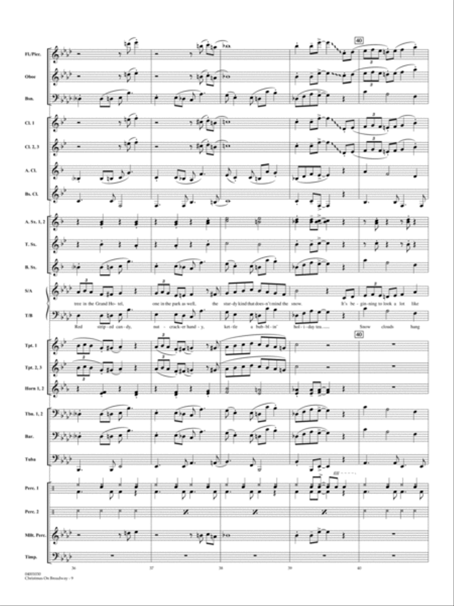 Christmas on Broadway - Full Score Choir scores gallery preview page 9
