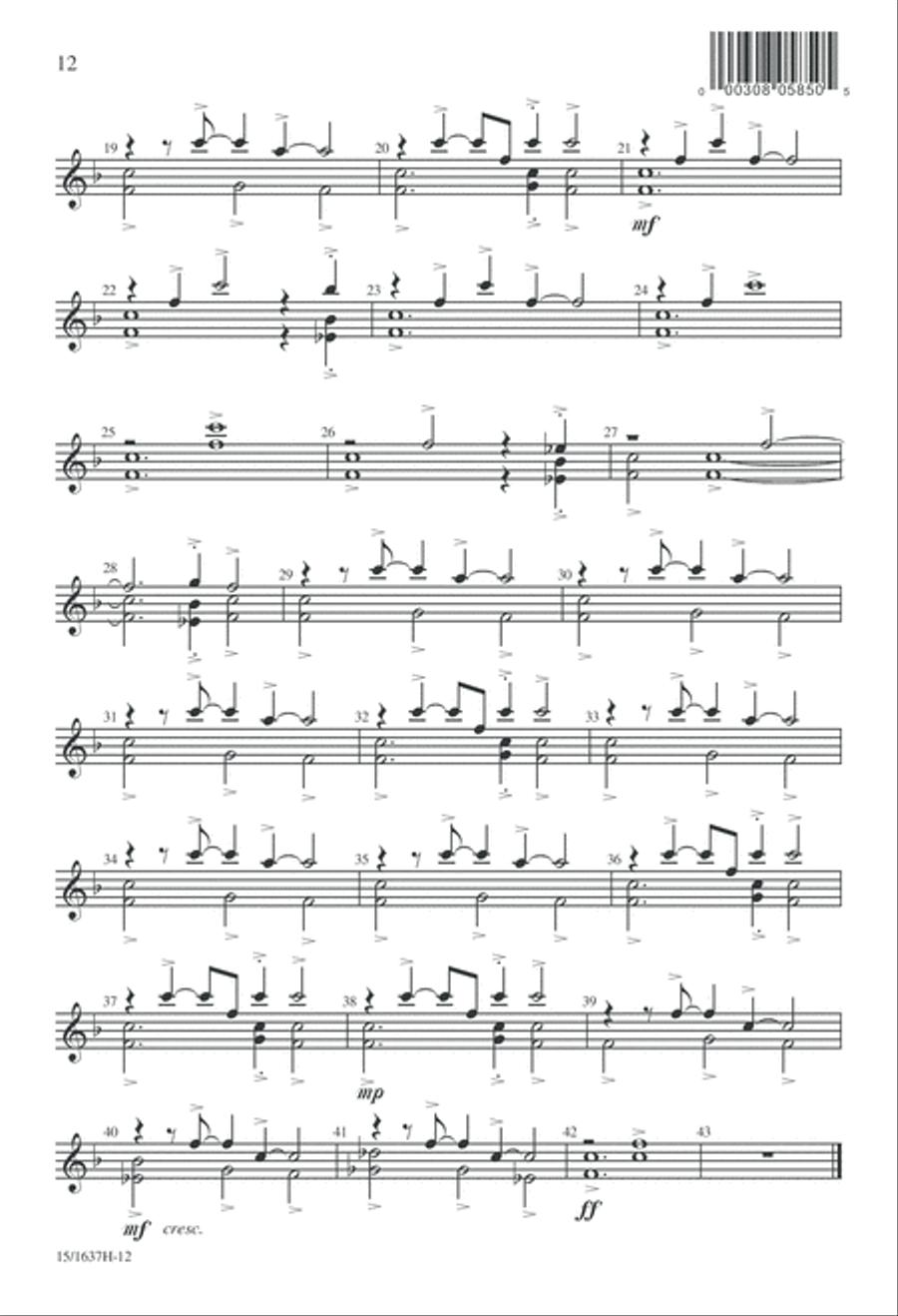 Irish Carol 3-Part scores gallery preview page 12