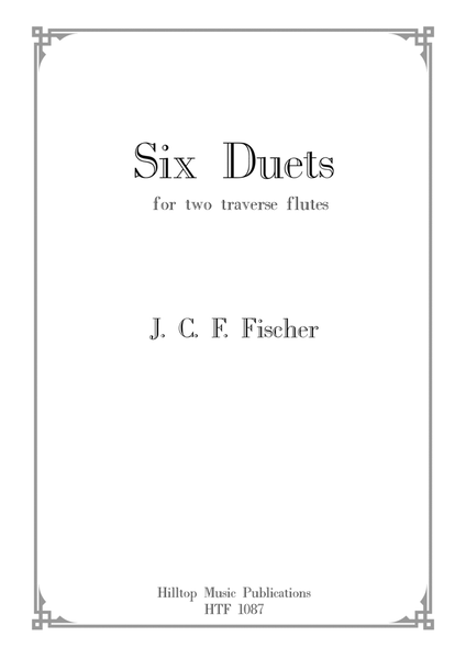 Fischer J. C. F Six Duets for two flutes image number null