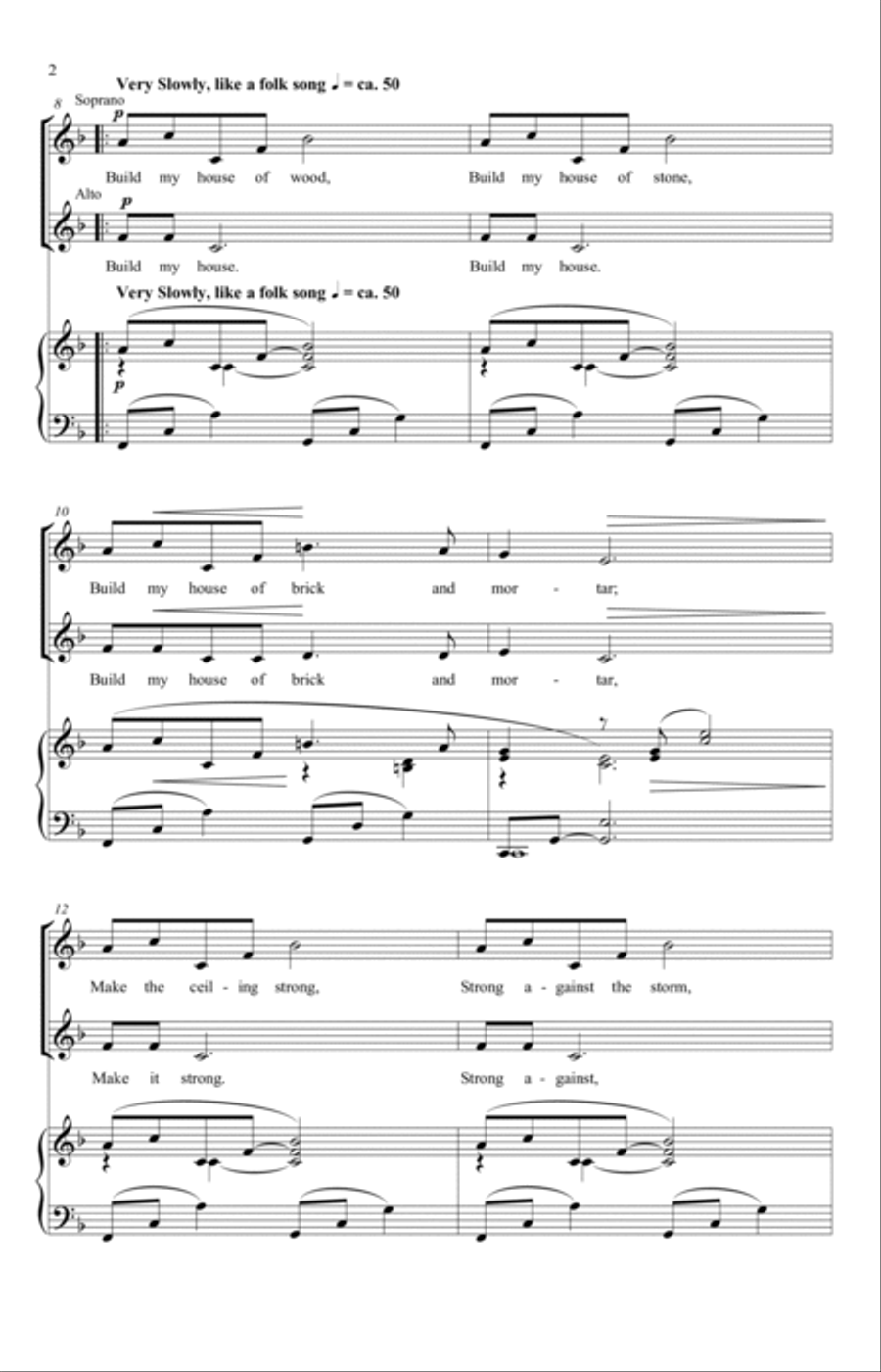 My House (from Peter Pan Suite) (arr. Emily Crocker) SA scores gallery preview page 2
