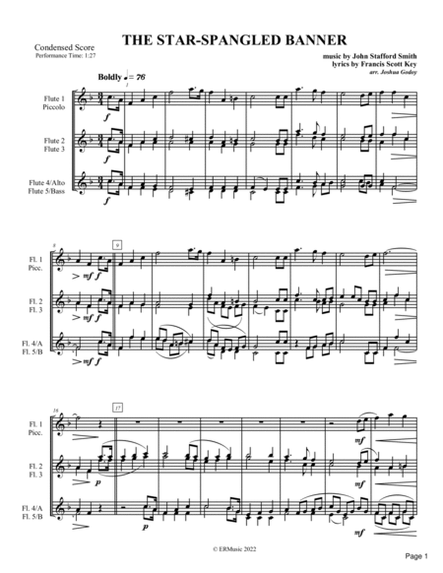 Flutes on the 4th Condensed Score