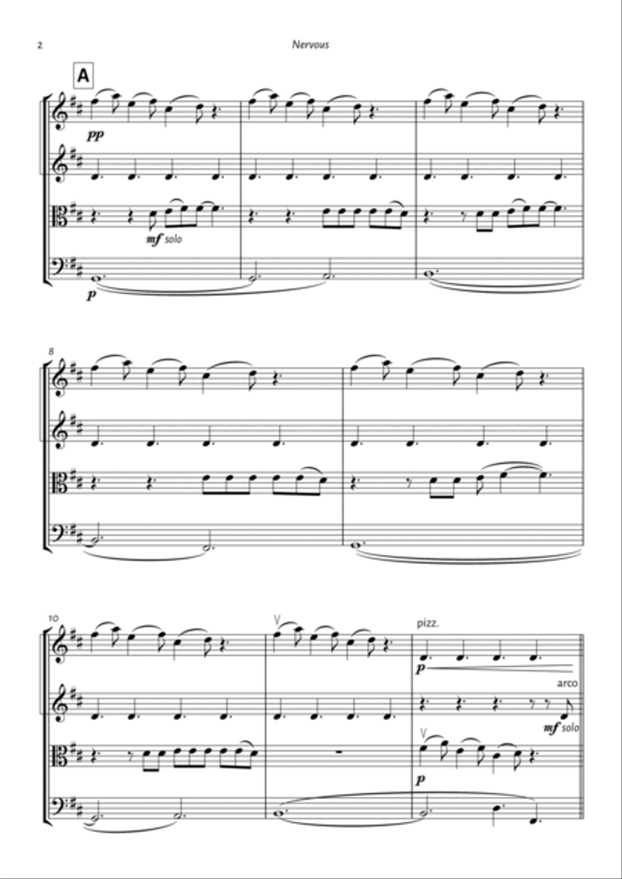 Nervous String Quartet scores gallery preview page 2