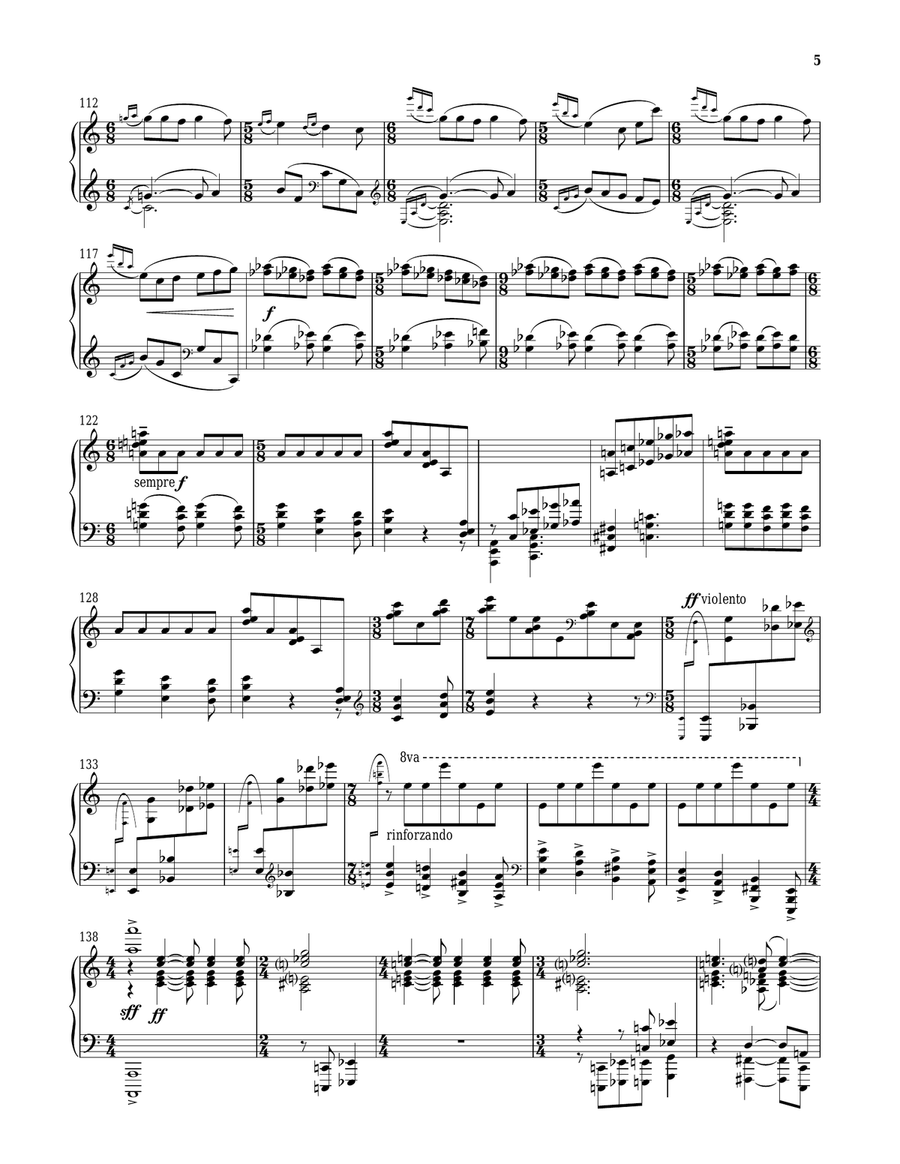 Sonata No. 1, Op. 22 Piano Solo scores gallery preview page 5