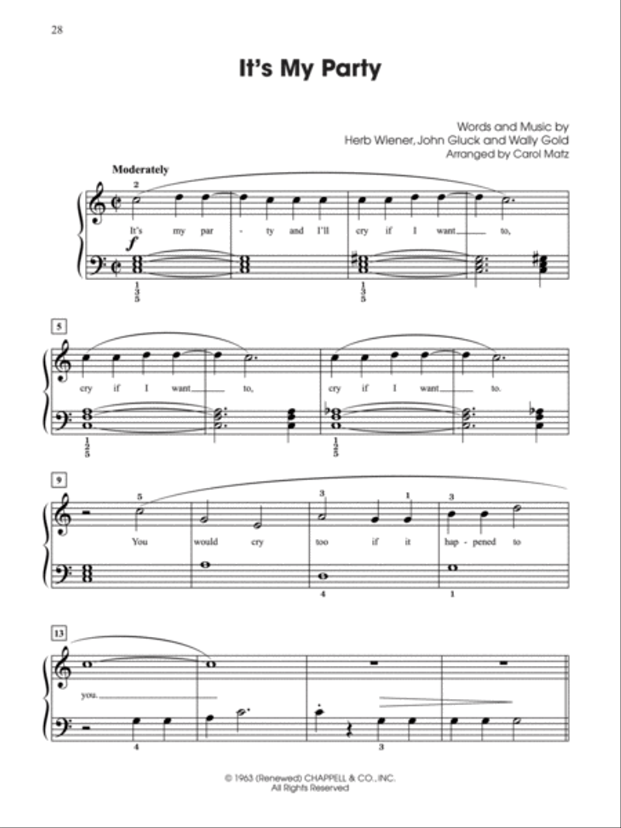 Generations -- Baby Boomers (1950--1963), Book 1 Easy Piano scores gallery preview page 2