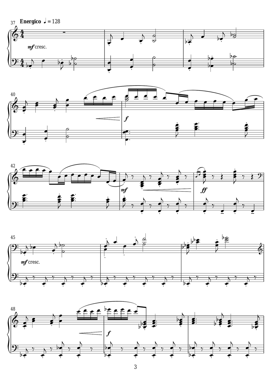 The Storm Clouds Cantata The Storm Clouds Cantata Piano Solo scores gallery preview page 3