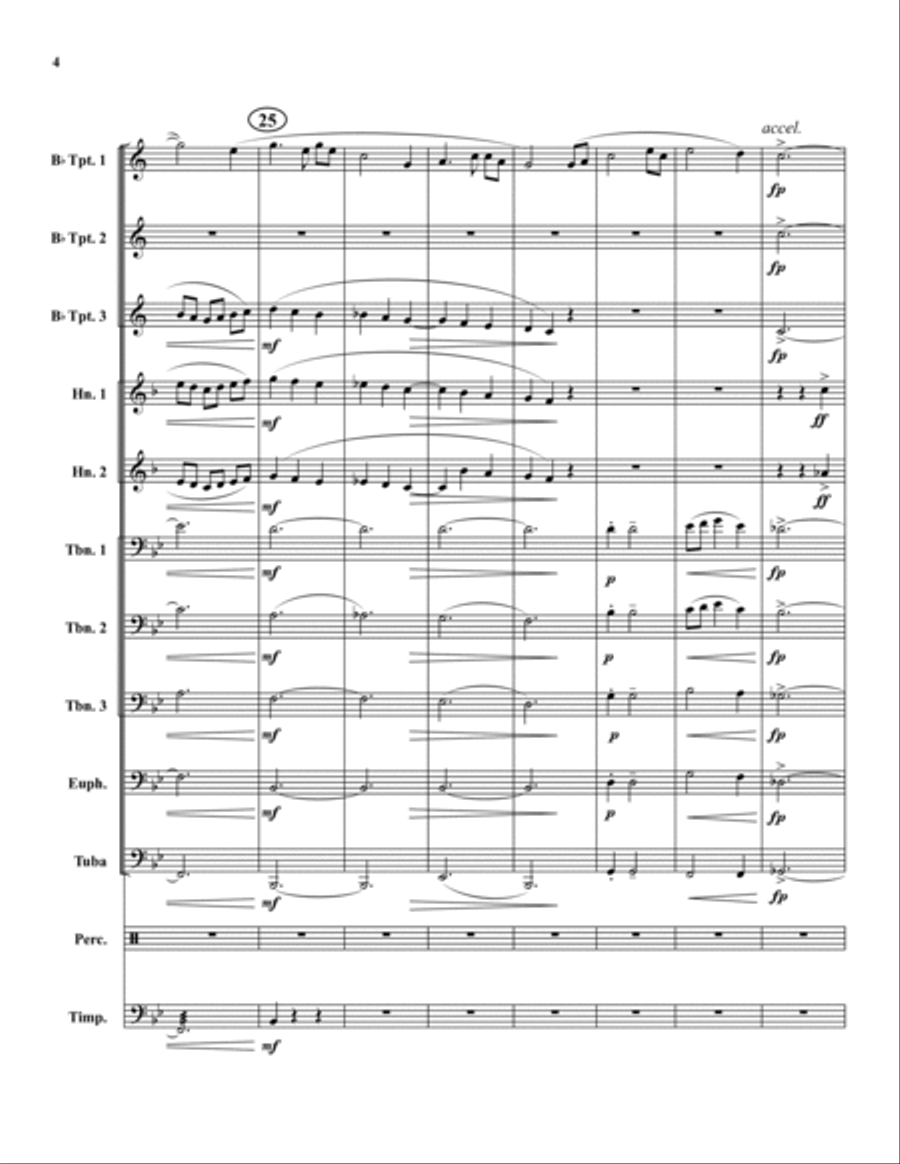 Amazing Grace Brass Ensemble scores gallery preview page 4