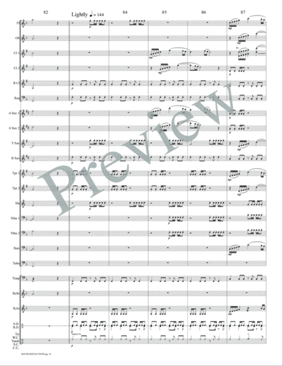 Sound Reflections Concert Band scores gallery preview page 17