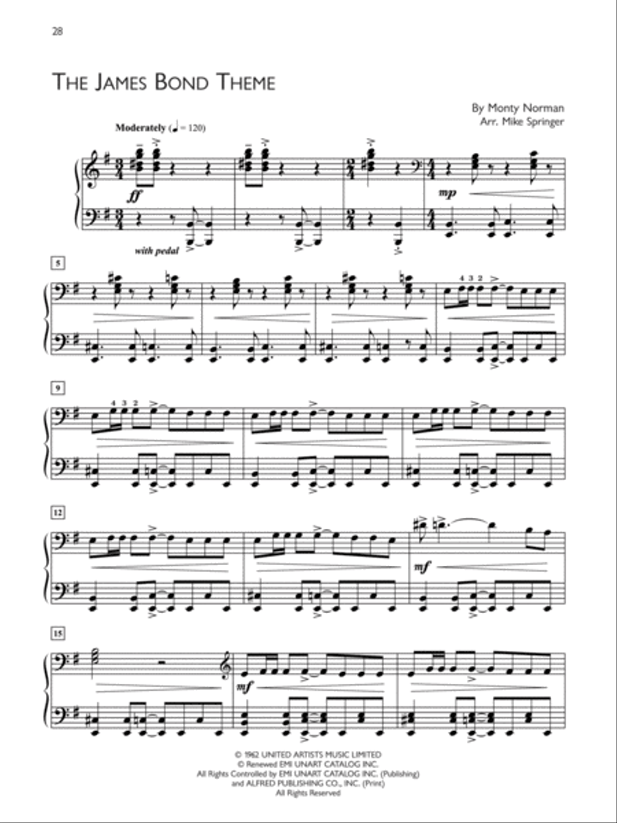 Popular Performer 1960s Piano Solo scores gallery preview page 9
