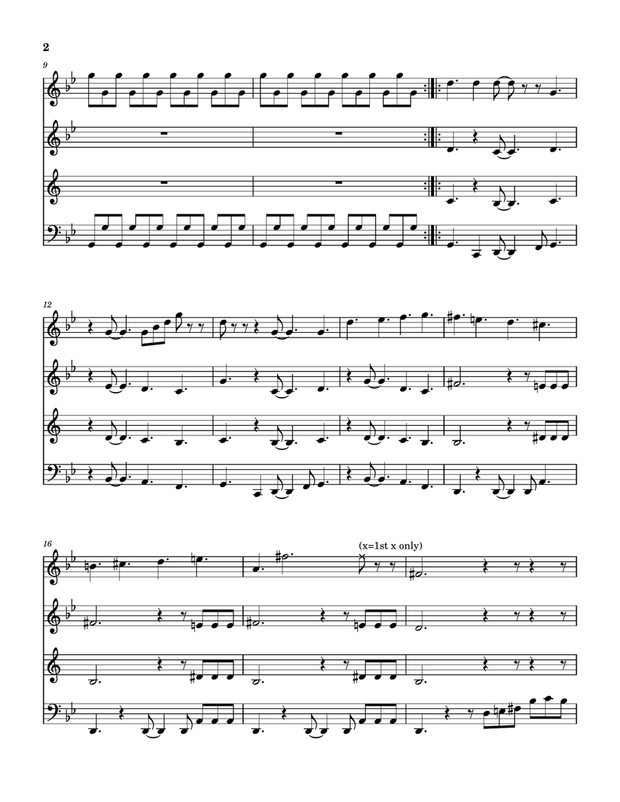 The Return Of The Giant Hogweed Woodwind Quartet scores gallery preview page 3