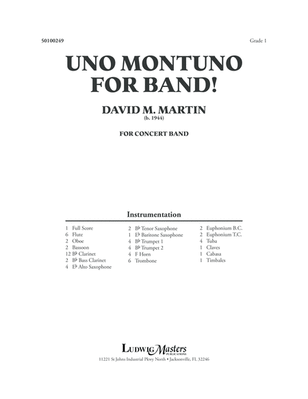 Uno Montuno for Band! image number null