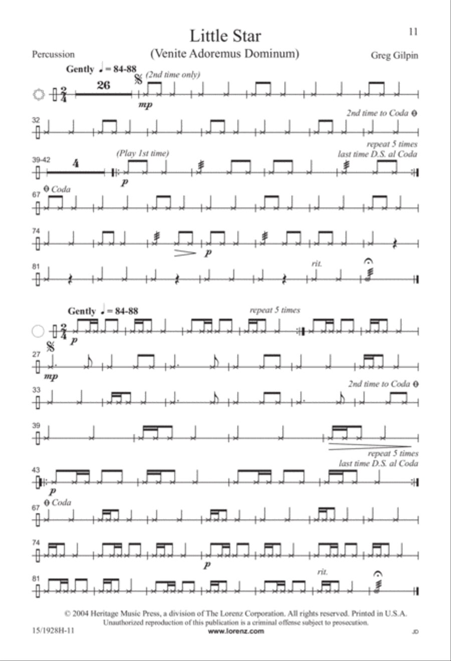Little Star Little Star 2-Part scores gallery preview page 12
