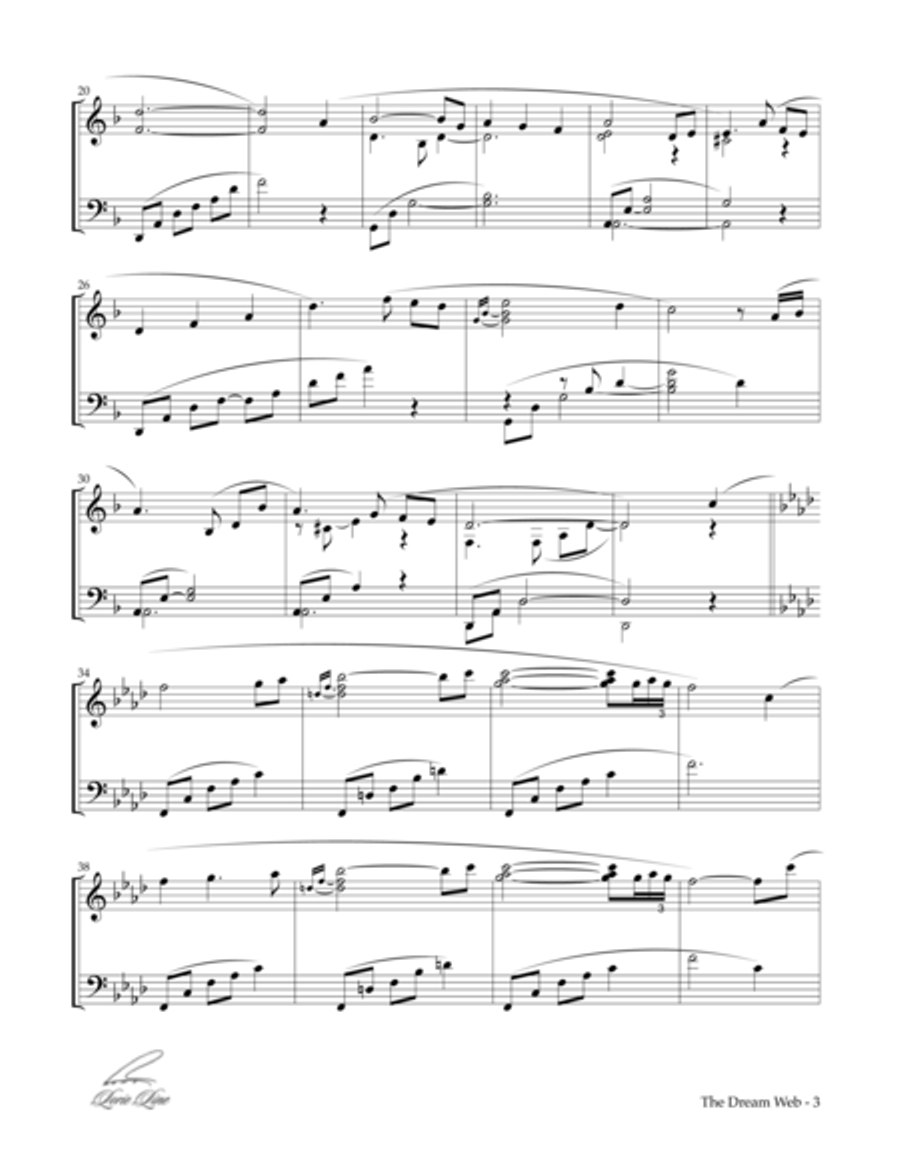 The Dream Web Piano Solo scores gallery preview page 3