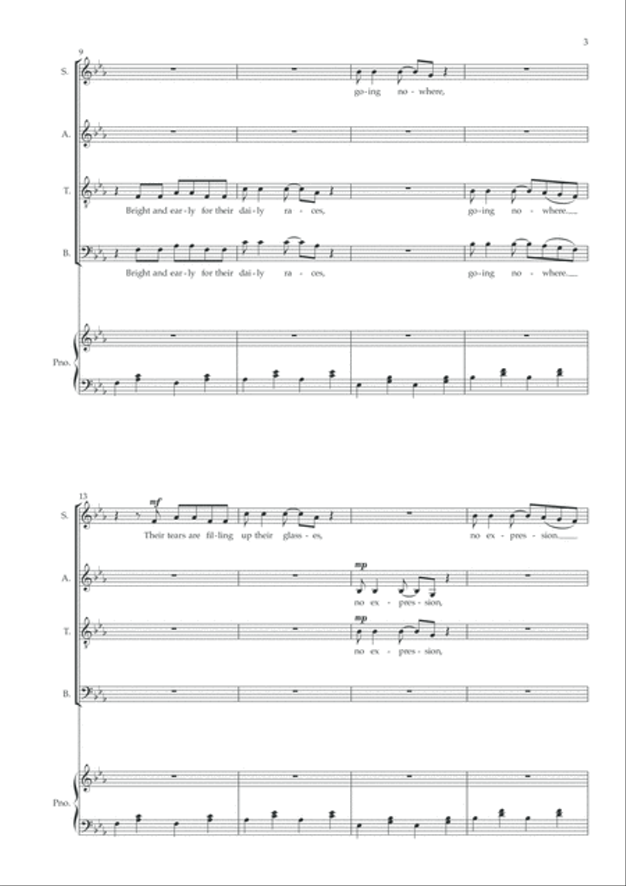 Mad World 4-Part scores gallery preview page 3