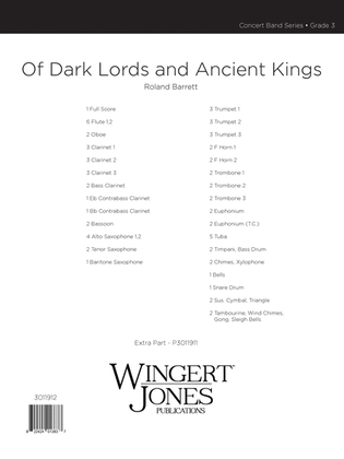 Of Dark Lords and Ancient King - Full Score