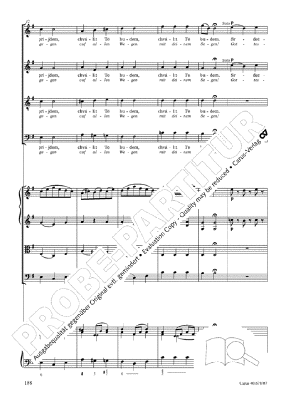 Missa pastoralis bohemica 4-Part scores gallery preview page 201