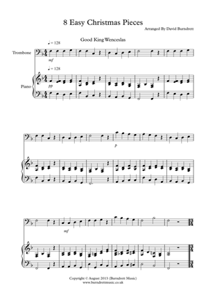 8 Easy Christmas Pieces for Trombone And Piano
