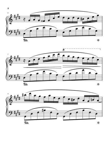 Fantaisie Impromptu in C# Minor Chopin LARGE PRINT Original Theme image number null