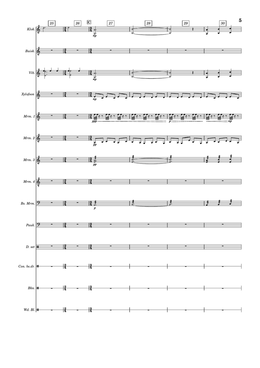Interstellar Percussion Ensemble scores gallery preview page 5