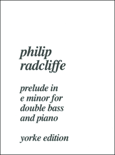 Prelude in E minor. DB & Pf